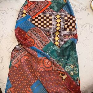 Urban Outfitters Multicolor Patchwork Scarf